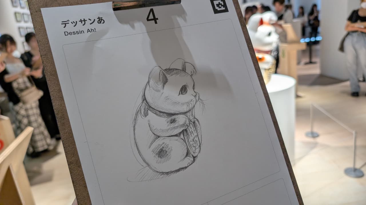 「デッサンあ」体験の様子