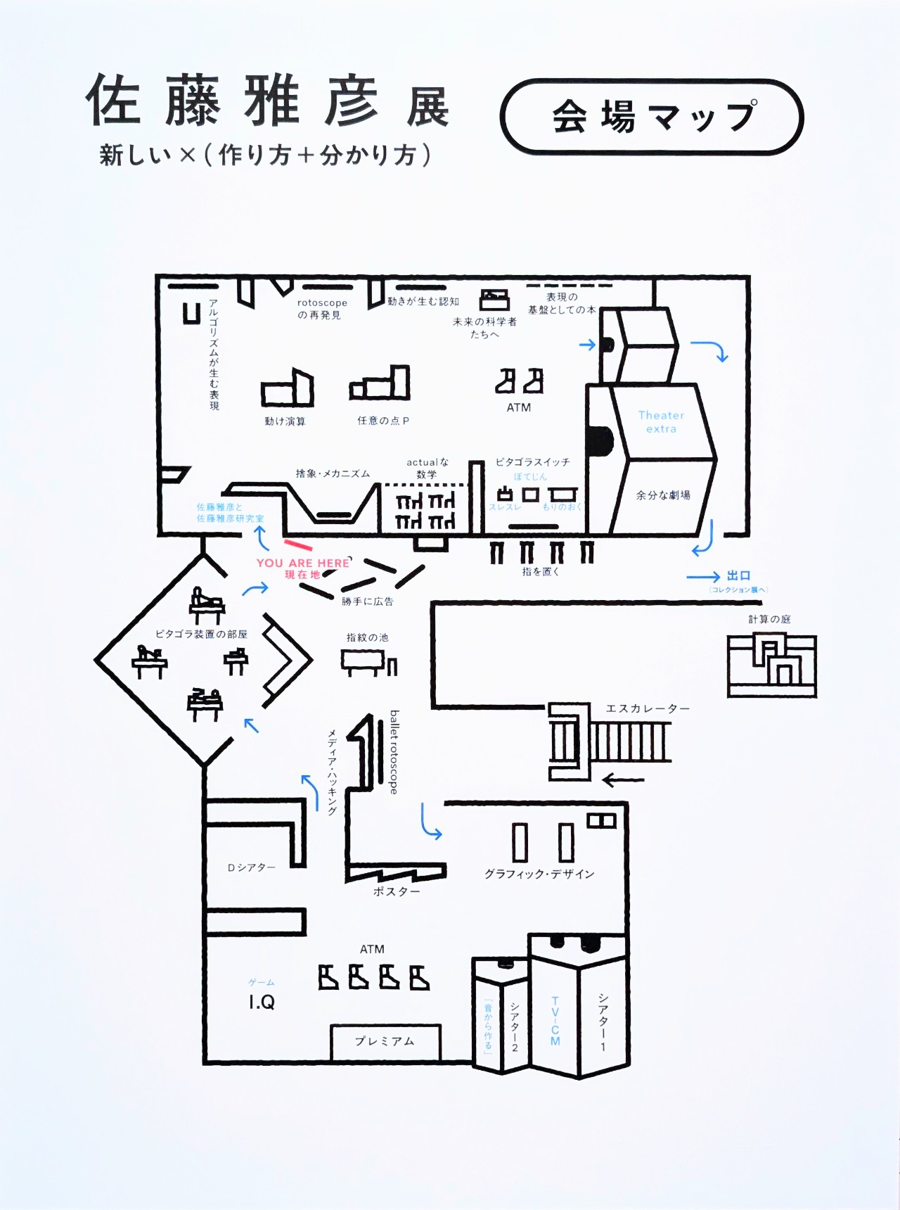 佐藤雅彦展 全体マップ